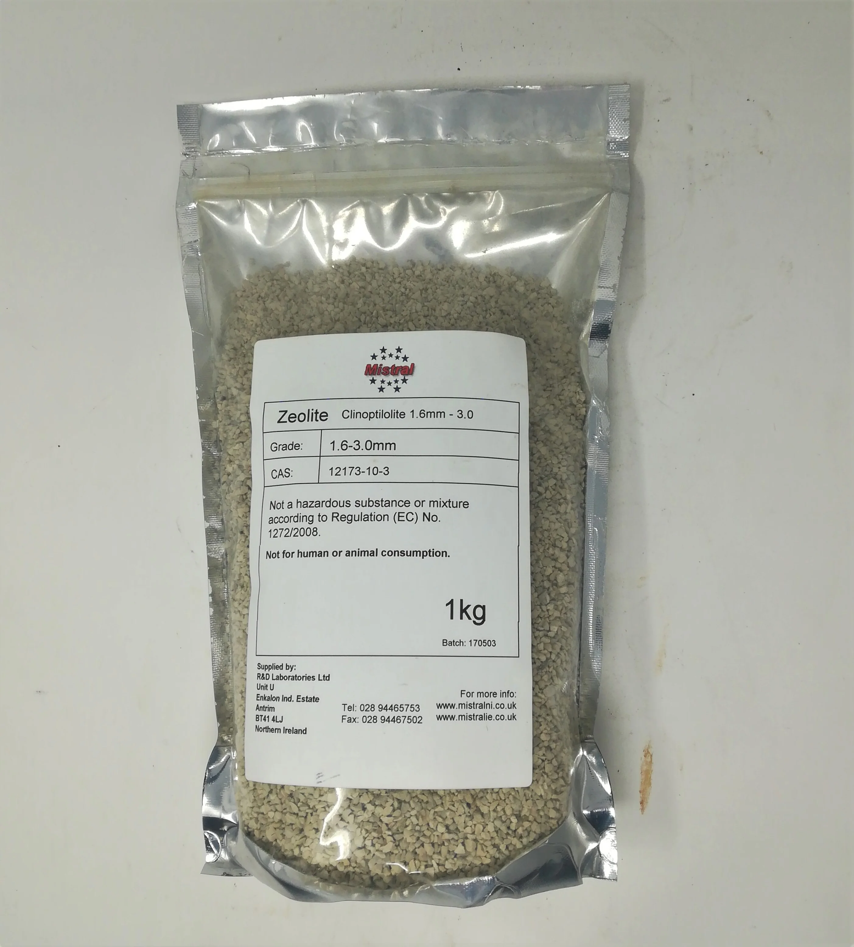 Zeolite - Natural Clinoptilolite 1.6-3mm - Land Remediation & Water Treatment - Ponds & Aquariums