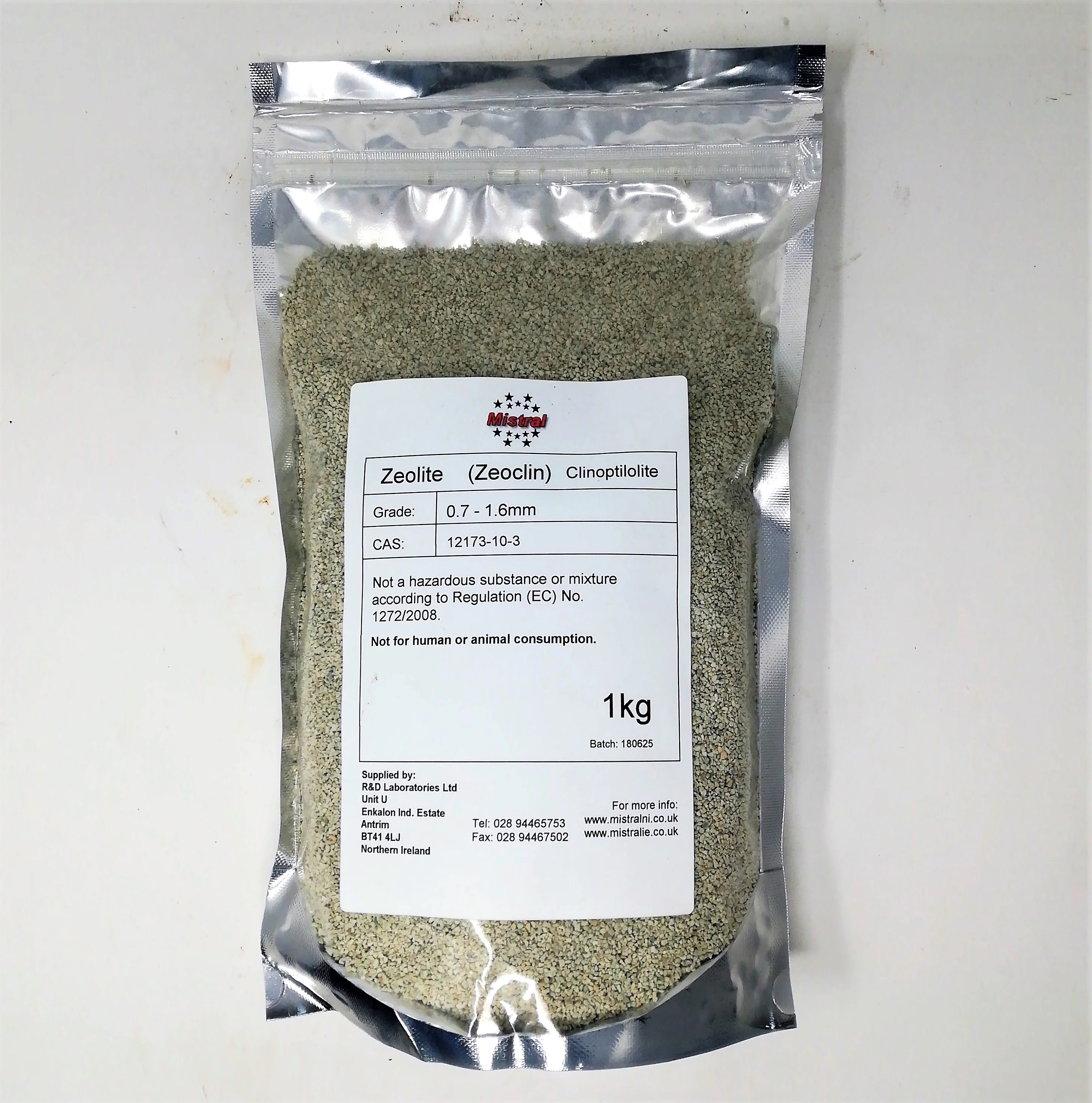 Zeolite - Natural Clinoptilolite 0.7-1.6mm - Land Remediation & Water Treatment - Ponds & Aquariums